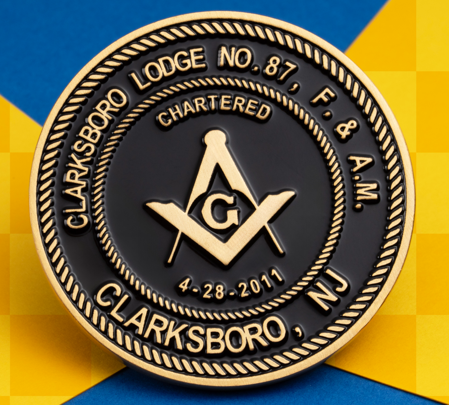 Soft Enamel On One Side - Challenge Coins