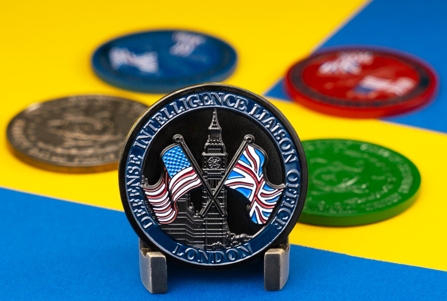 Soft Enamel On One Side - Challenge Coins