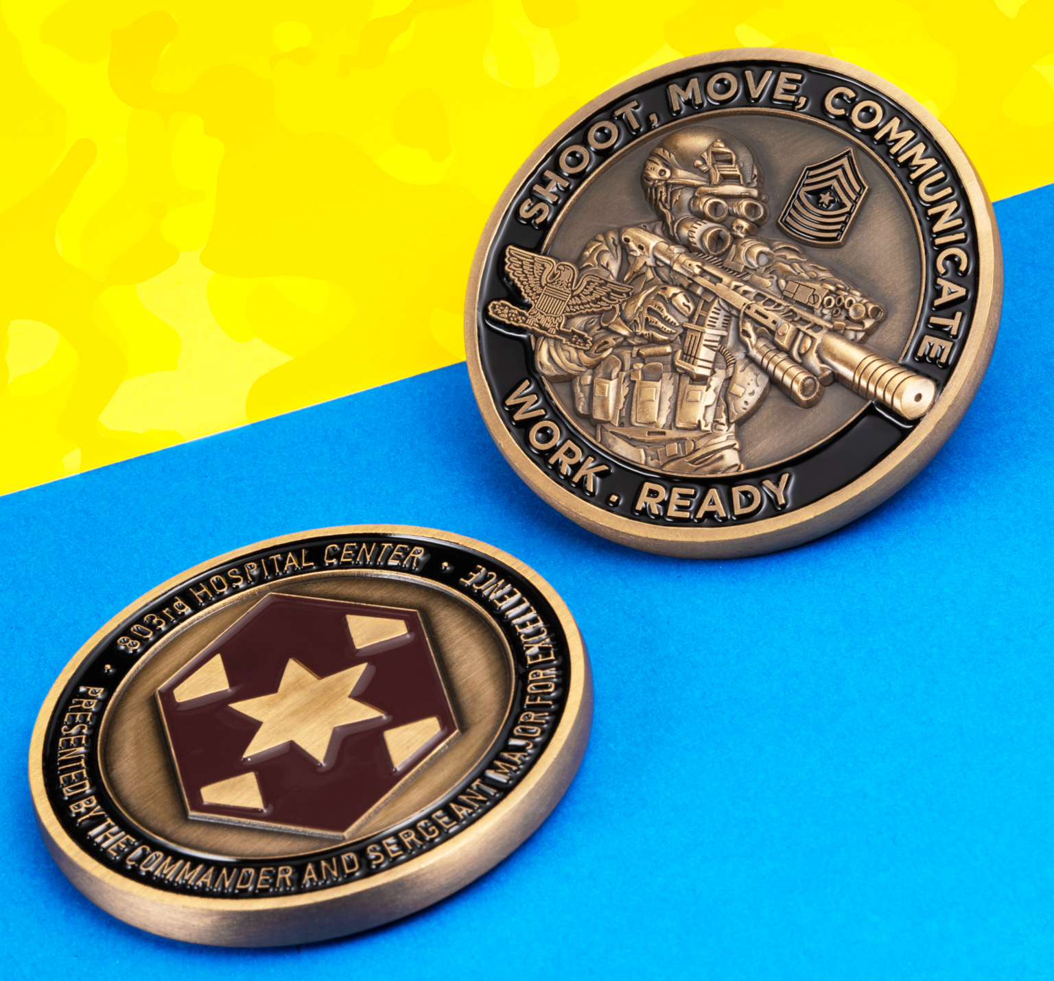 Soft Enamel On Both Sides - Challenge Coins