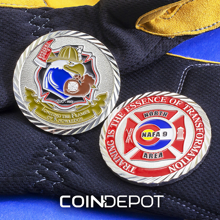 North Area Fire Academy - Firefighter challenge coin by Coin Depot
