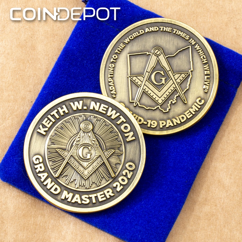 Keith Newton Free Masion Challenge Coin by Coin Depot-1