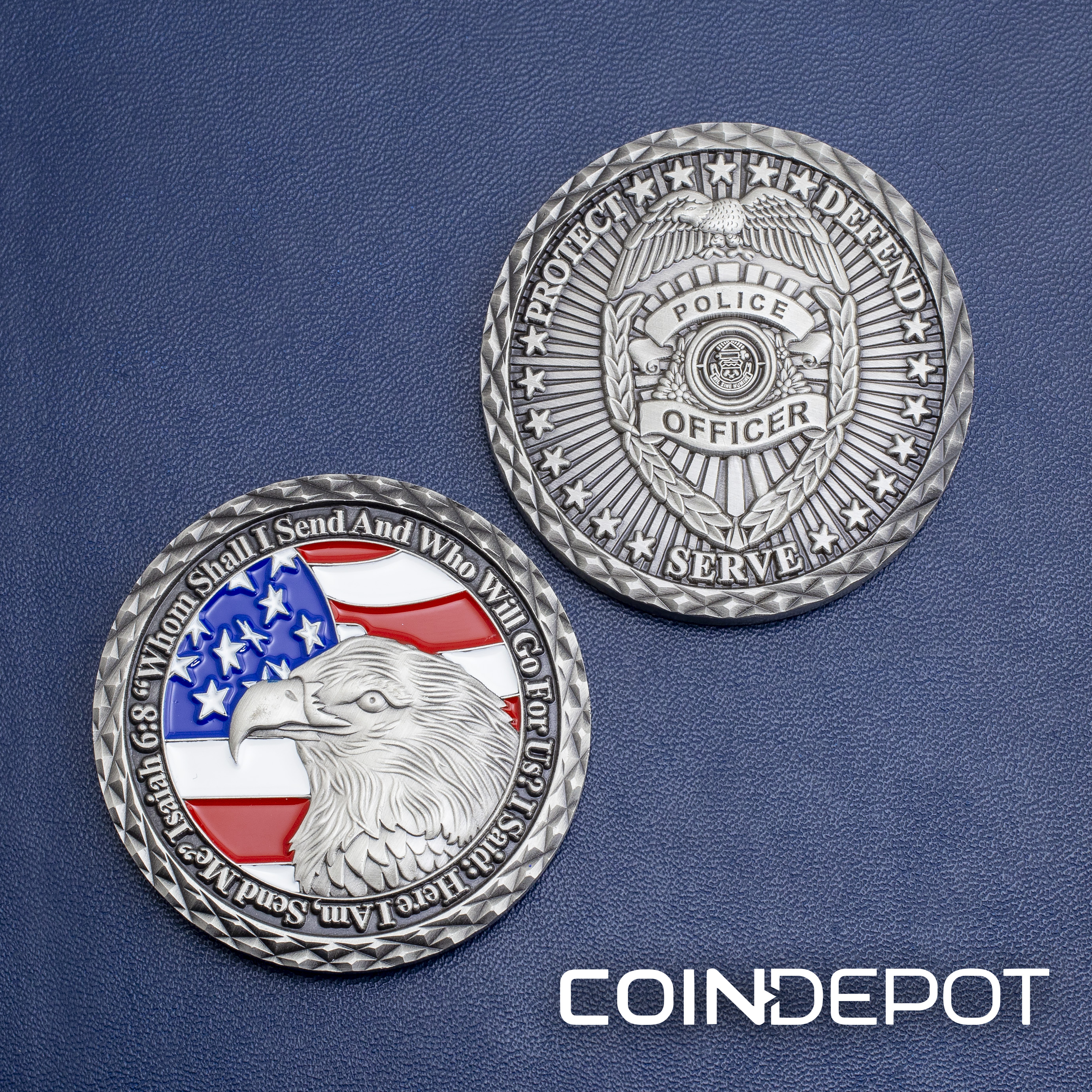 Police Officer officer challenge coin by Coin Depot